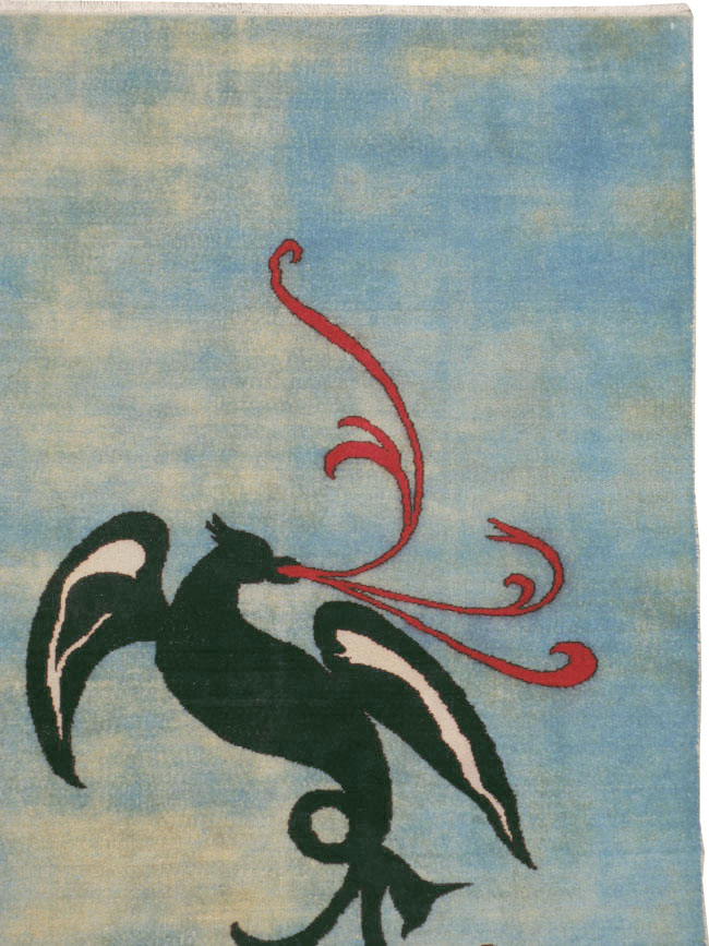 Vintage Persian Modernist Art-Deco Carpet, No.22909 - Gss