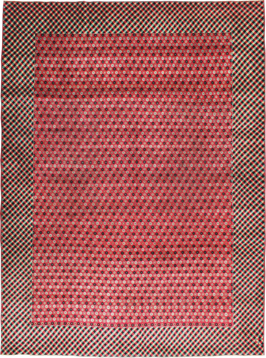 Vintage Persian Kashan Modernist Carpet, No.22916 - Gss