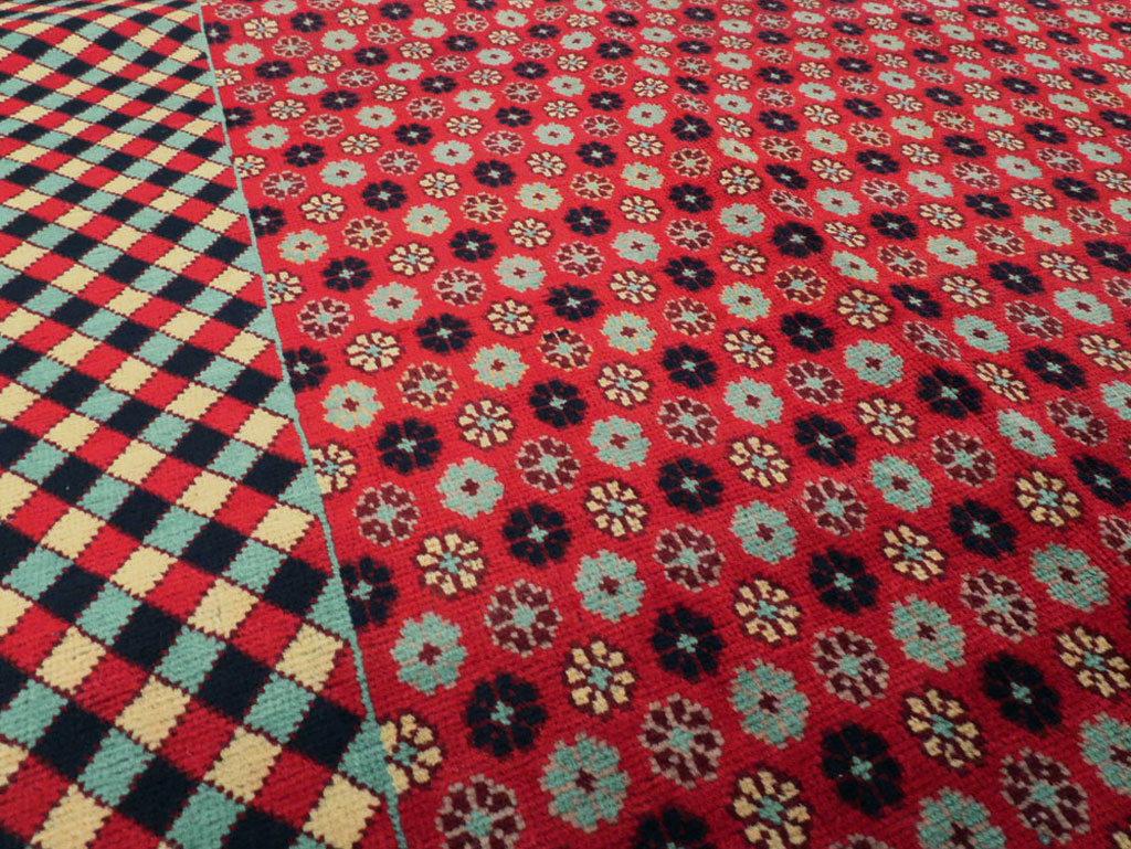 Vintage Persian Kashan Modernist Carpet, No.22916 - Gss