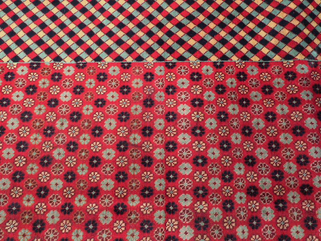 Vintage Persian Kashan Modernist Carpet, No.22916 - Gss