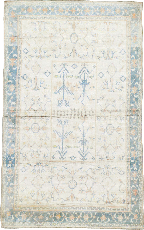 Vintage Indian Cotton Agra Rug, No.22931 - Gss