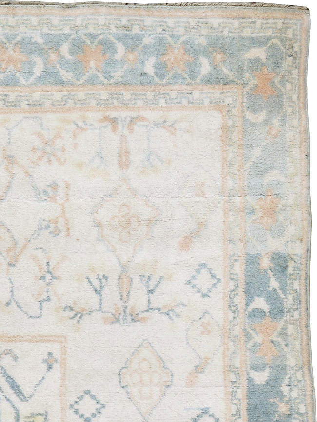 Vintage Indian Cotton Agra Rug, No.22931 - Gss