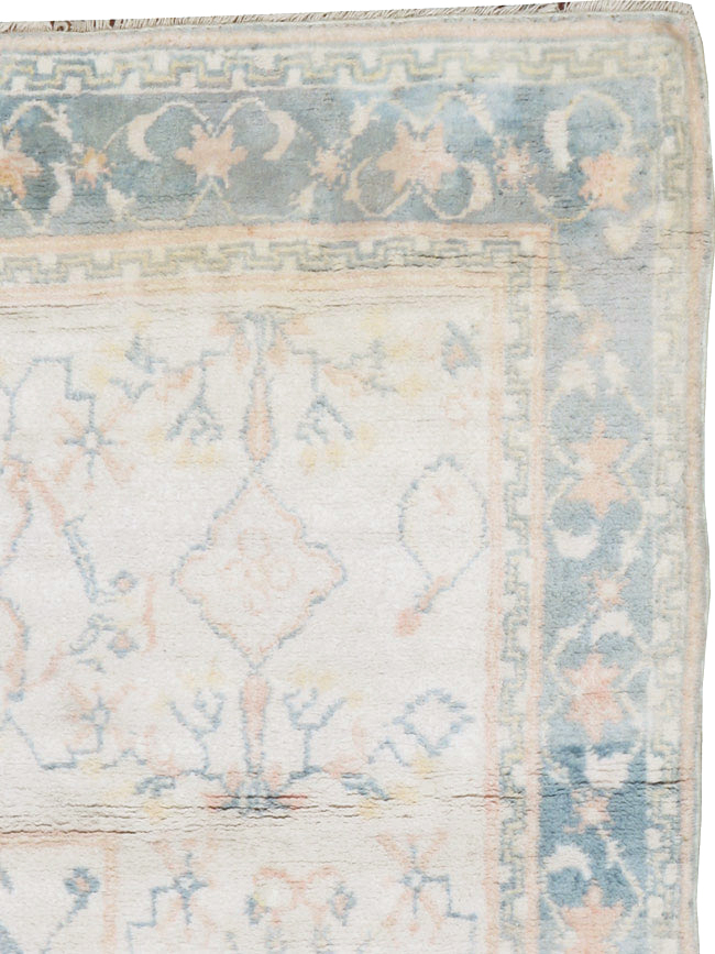 Vintage Indian Cotton Agra Rug, No.22931 - Gss