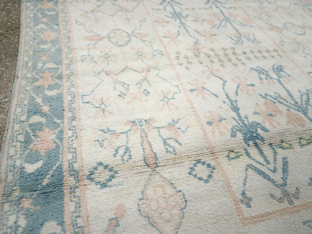 Vintage Indian Cotton Agra Rug, No.22931 - Gss