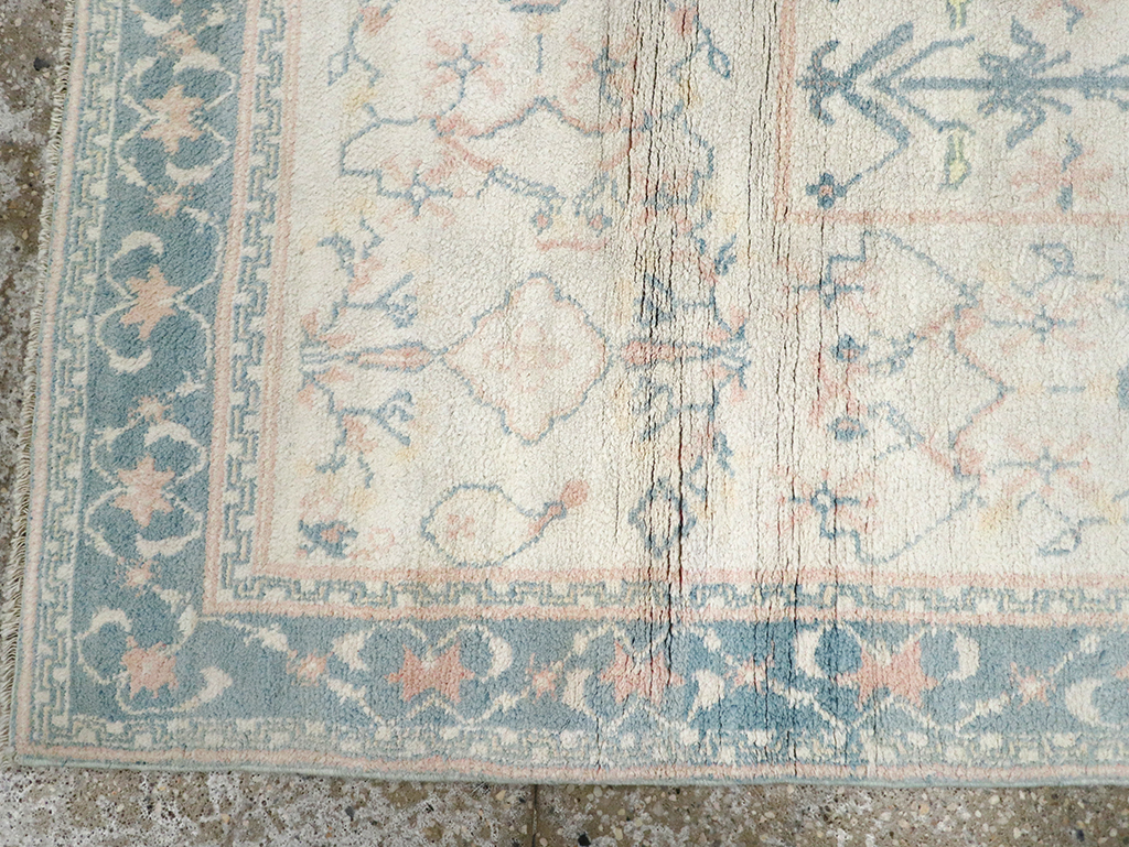 Vintage Indian Cotton Agra Rug, No.22931 - Gss