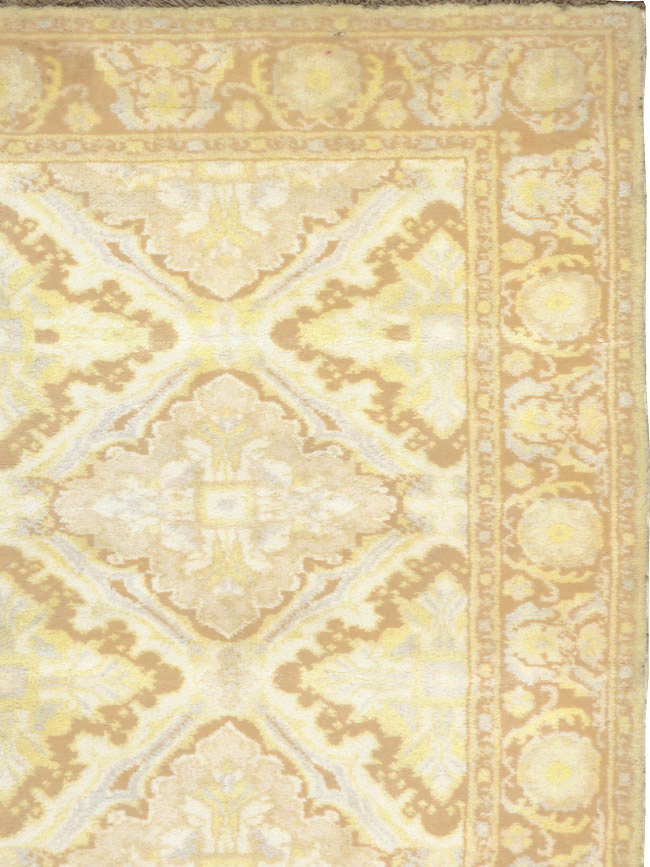 Vintage Indian Cotton Agra Rug, No.22940 - Gss