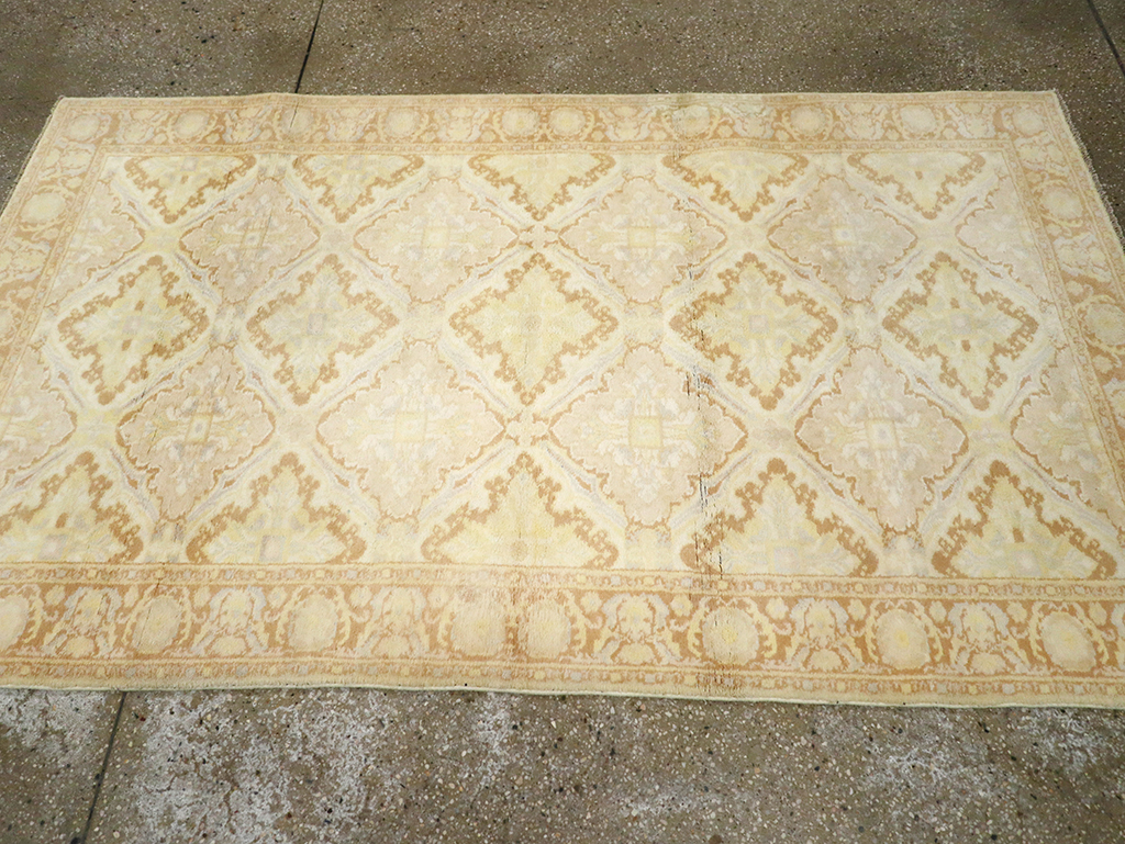 Vintage Indian Cotton Agra Rug, No.22940 - Gss