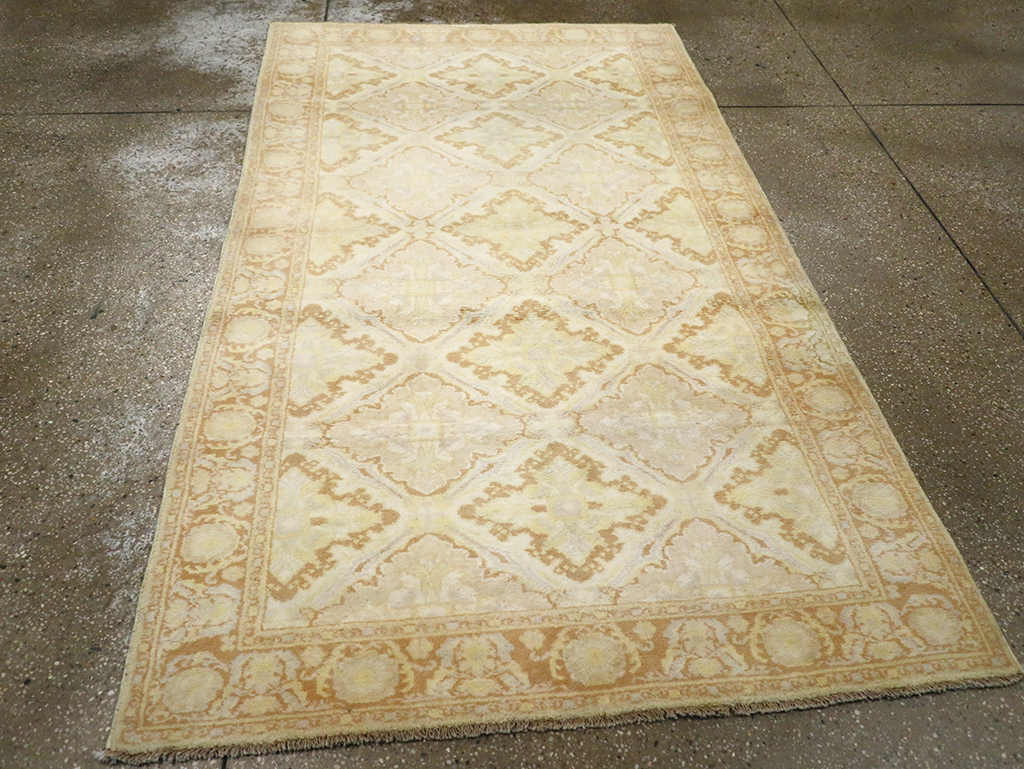 Vintage Indian Cotton Agra Rug, No.22940 - Gss