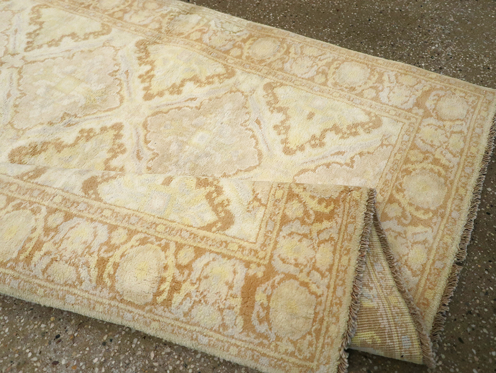 Vintage Indian Cotton Agra Rug, No.22940 - Gss