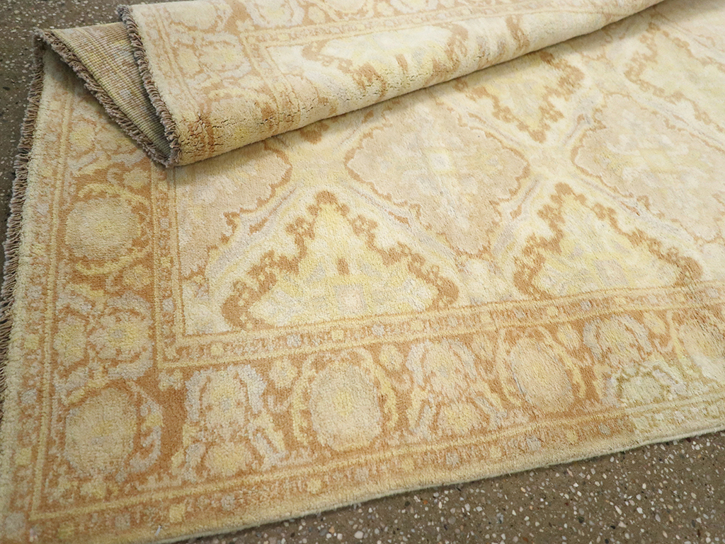 Vintage Indian Cotton Agra Rug, No.22940 - Gss