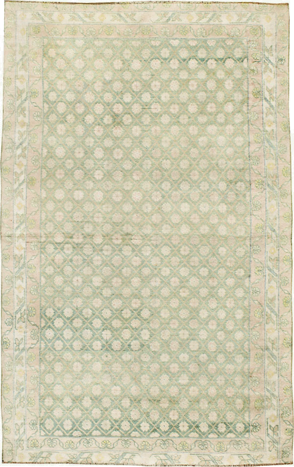 Vintage Indian Cotton Agra Rug, No.22942 - Gss