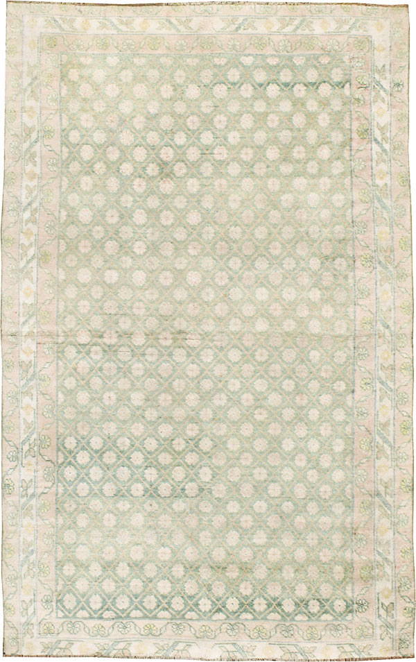 Vintage Indian Cotton Agra Rug, No.22942 - Gss