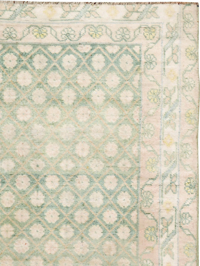 Vintage Indian Cotton Agra Rug, No.22942 - Gss