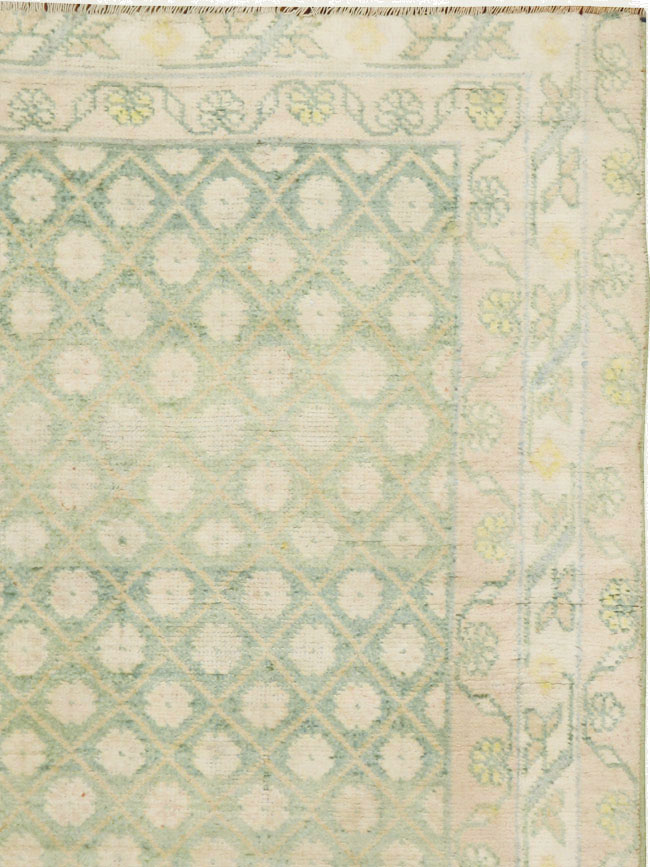 Vintage Indian Cotton Agra Rug, No.22942 - Gss