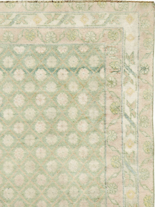 Vintage Indian Cotton Agra Rug, No.22942 - Gss