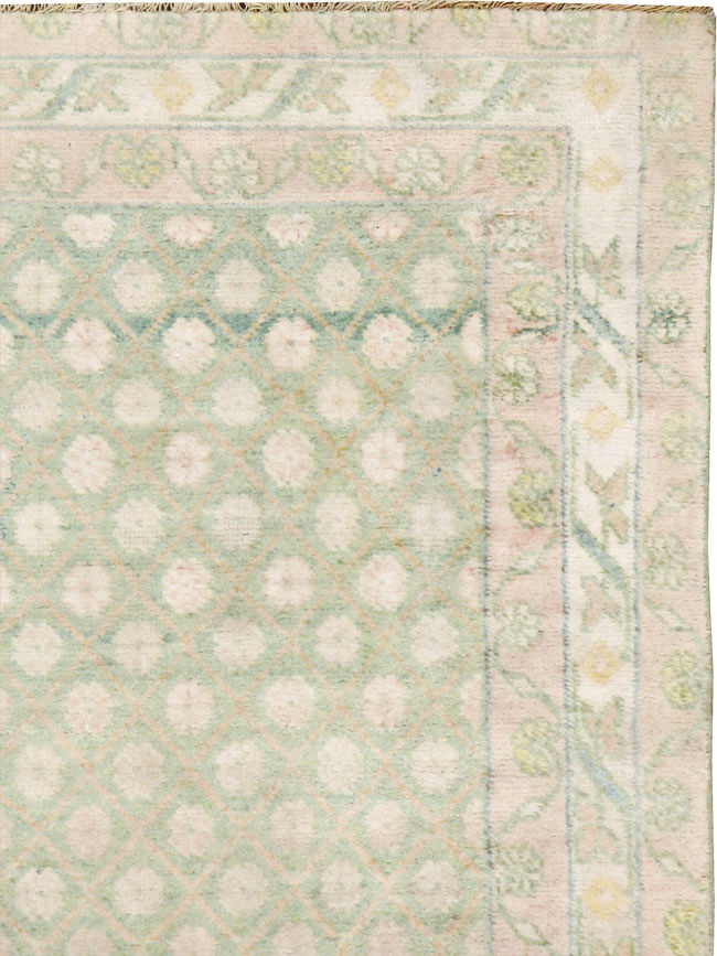 Vintage Indian Cotton Agra Rug, No.22942 - Gss