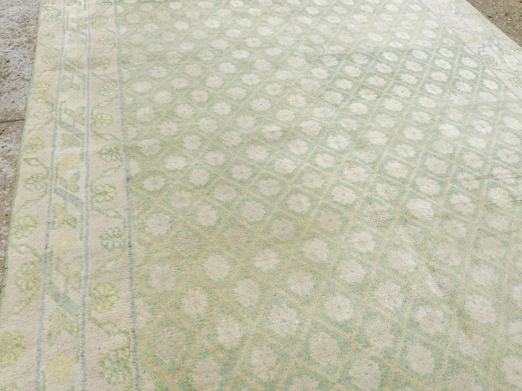 Vintage Indian Cotton Agra Rug, No.22942 - Gss