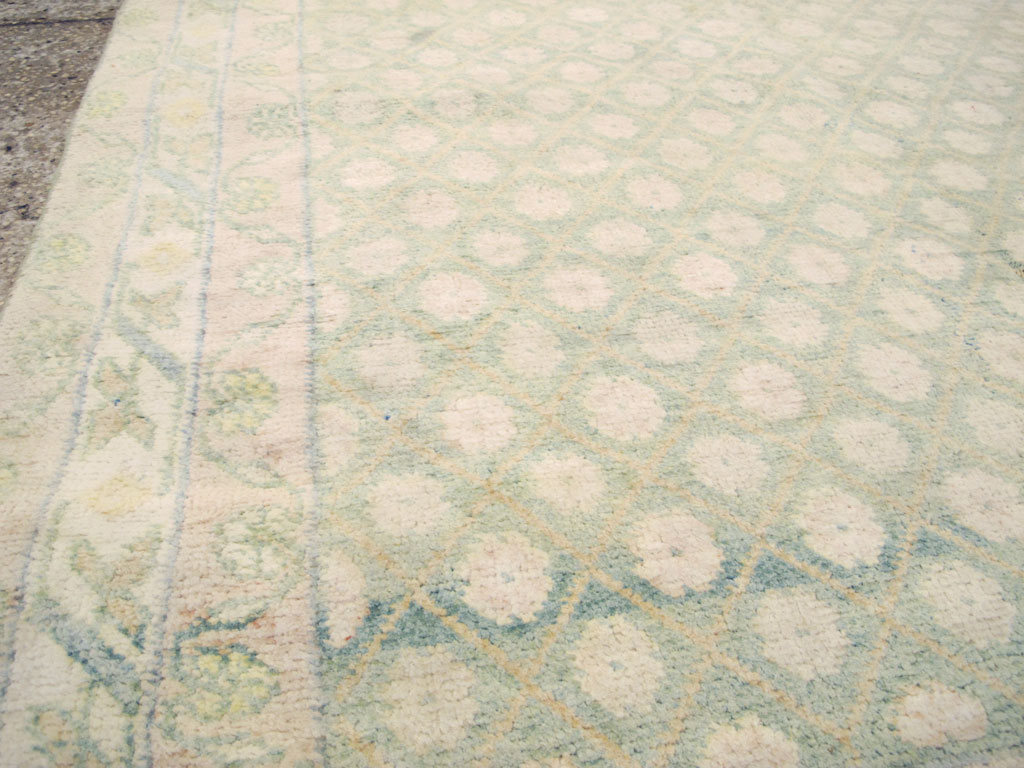 Vintage Indian Cotton Agra Rug, No.22942 - Gss