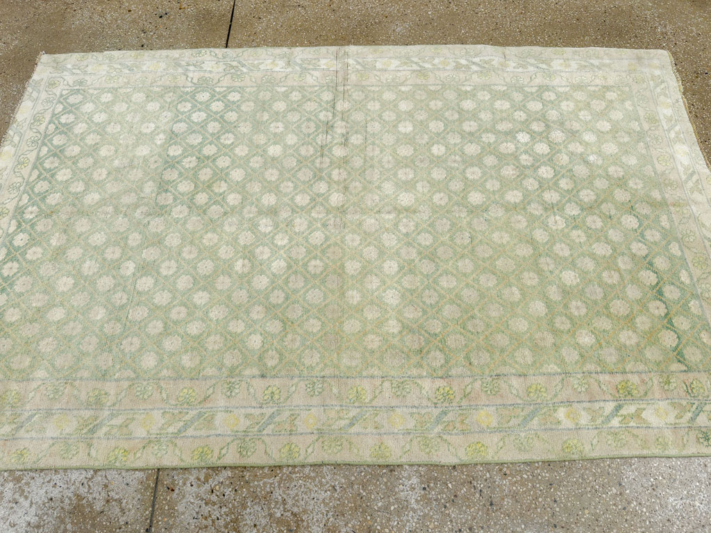 Vintage Indian Cotton Agra Rug, No.22942 - Gss