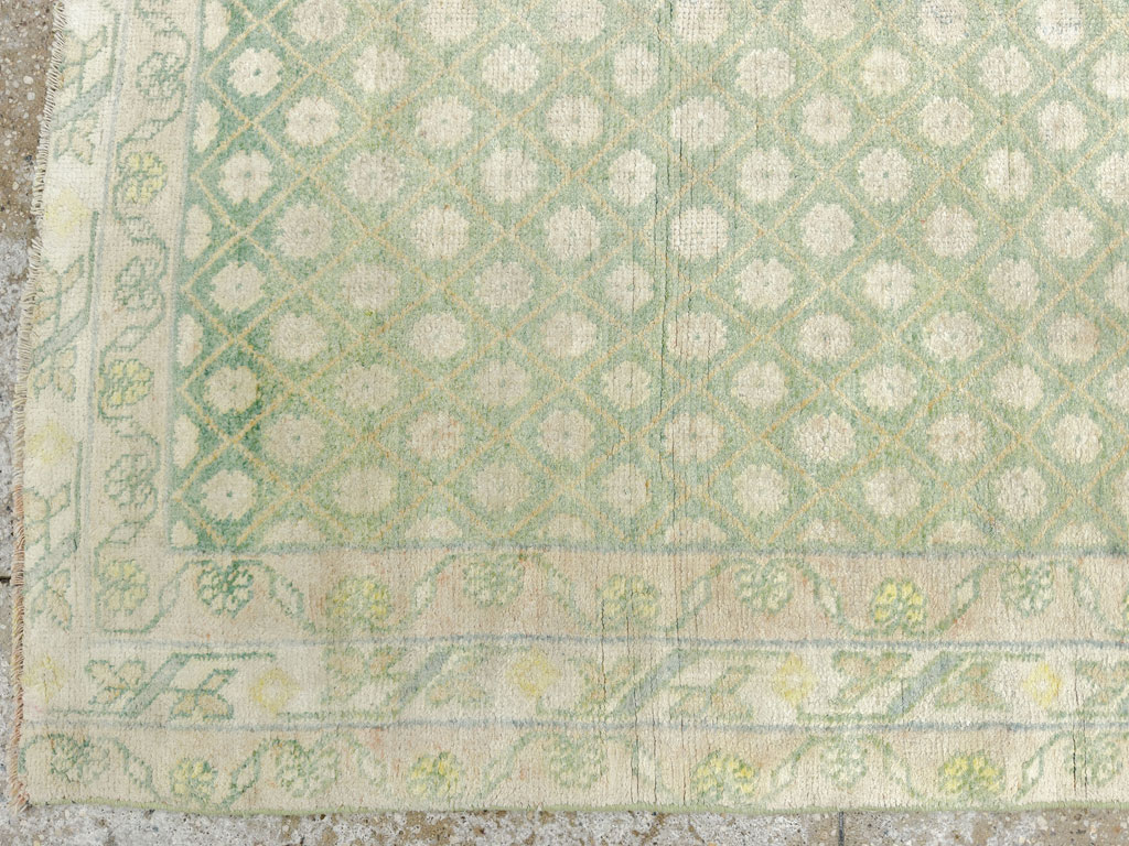 Vintage Indian Cotton Agra Rug, No.22942 - Gss