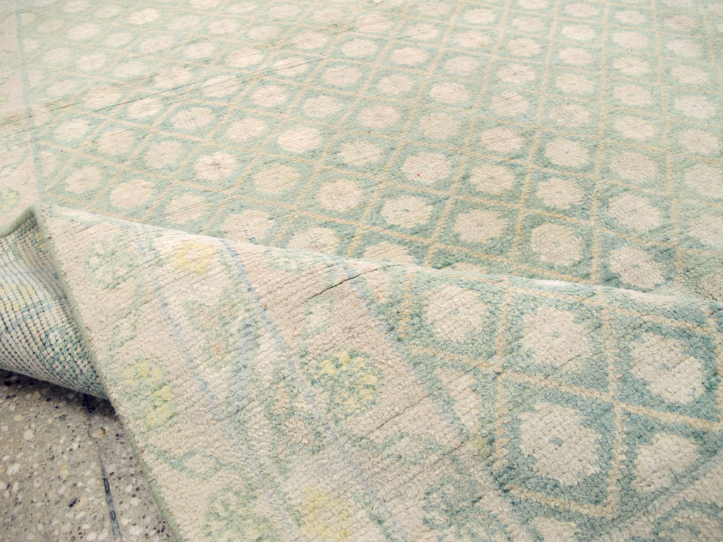 Vintage Indian Cotton Agra Rug, No.22942 - Gss