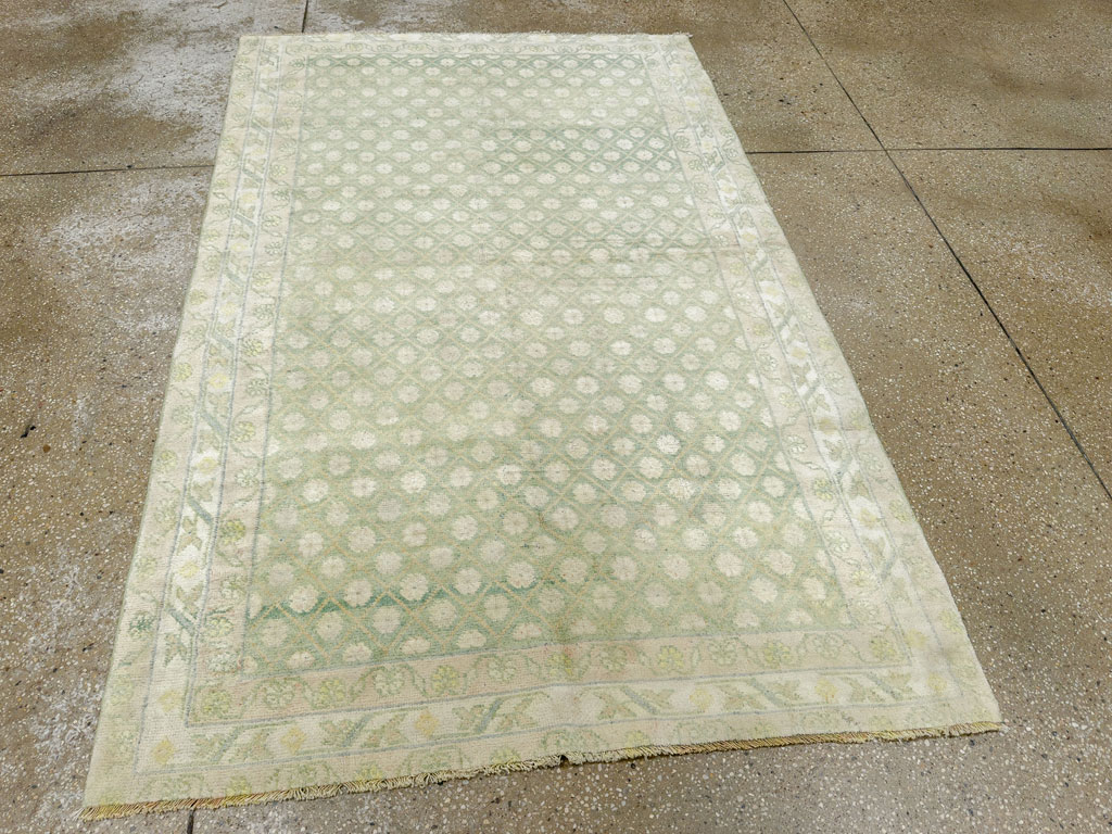 Vintage Indian Cotton Agra Rug, No.22942 - Gss