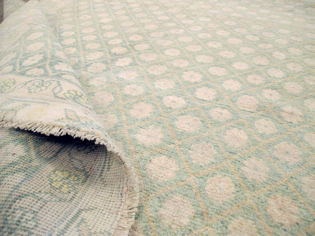 Vintage Indian Cotton Agra Rug, No.22942 - Gss