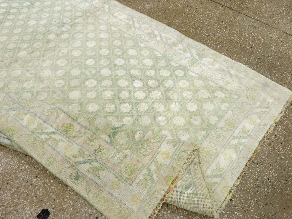 Vintage Indian Cotton Agra Rug, No.22942 - Gss