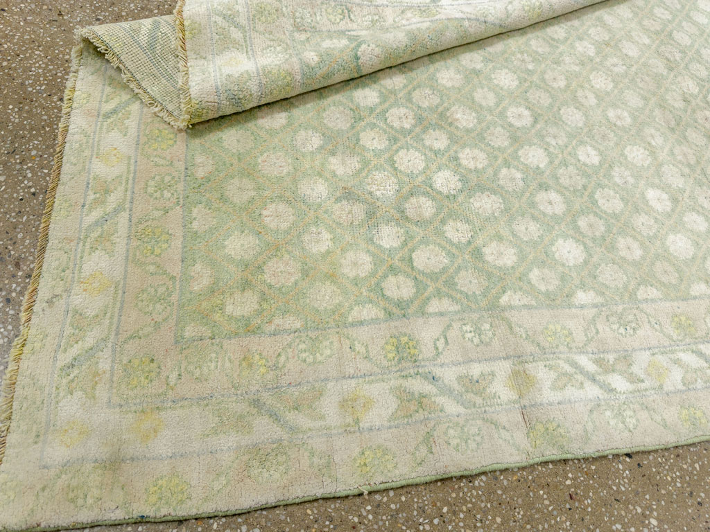 Vintage Indian Cotton Agra Rug, No.22942 - Gss