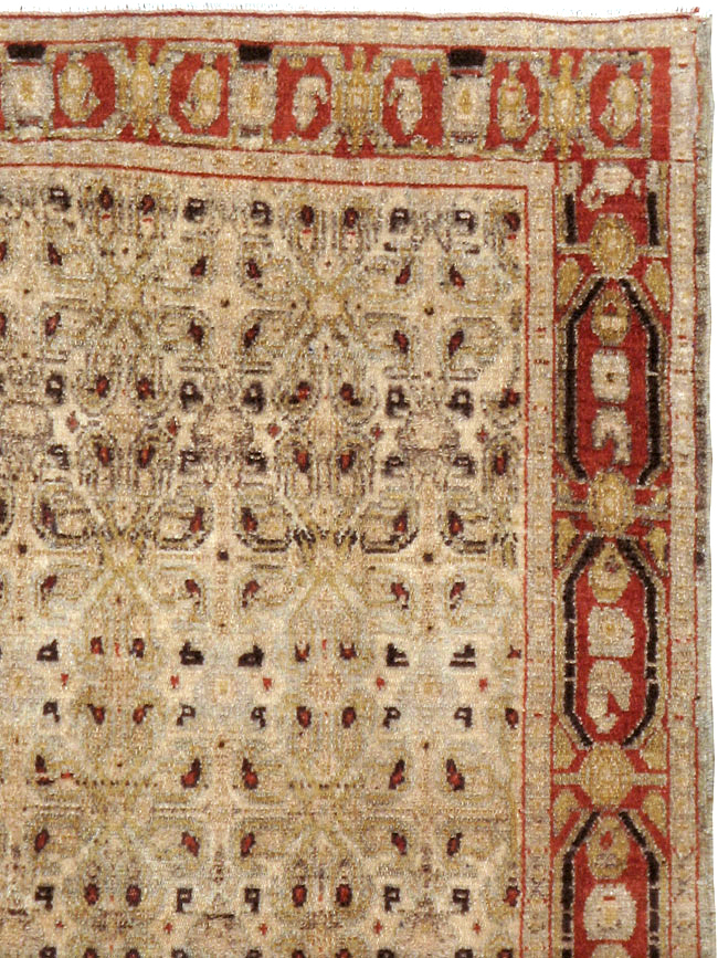 Antique Persian Senneh Malayer Rug, No.22945 - Gss