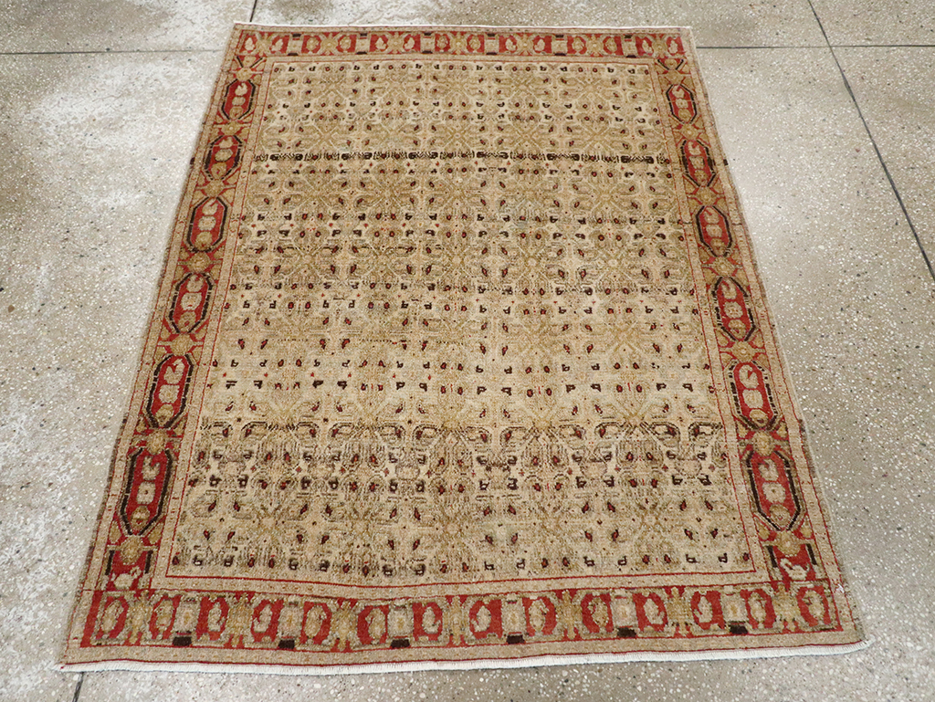 Antique Persian Senneh Malayer Rug, No.22945 - Gss