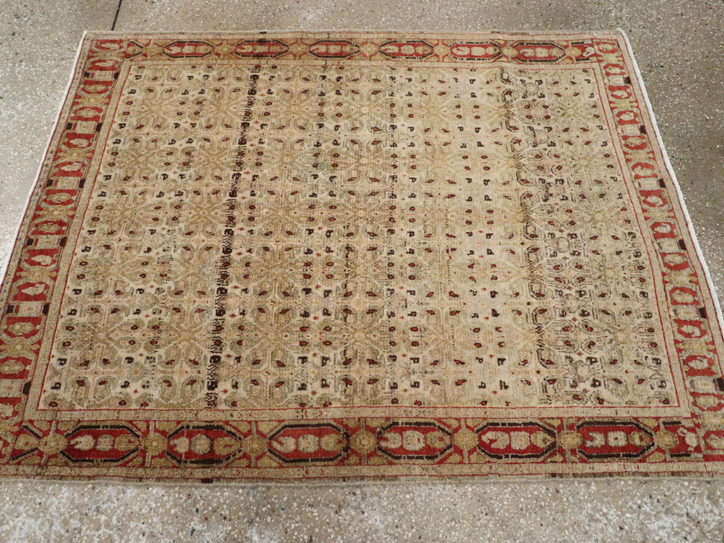 Antique Persian Senneh Malayer Rug, No.22945 - Gss