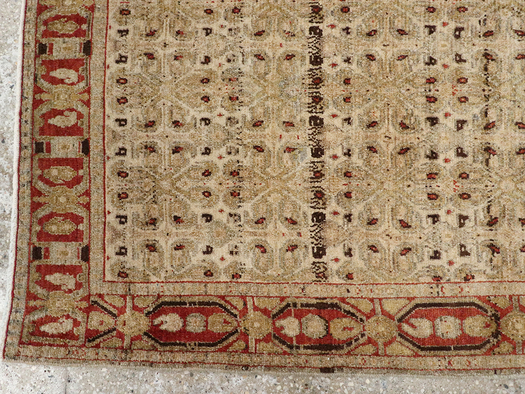 Antique Persian Senneh Malayer Rug, No.22945 - Gss