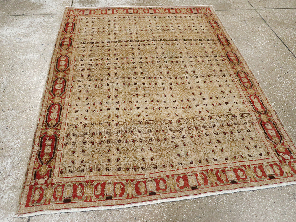 Antique Persian Senneh Malayer Rug, No.22945 - Gss