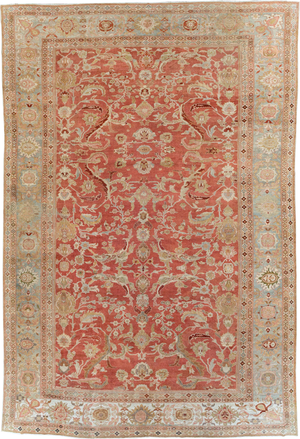 Antique Persian Sultanabad Carpet, No.22950 - Gss