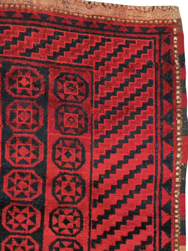 Antique East Turkestan Kirghiz Carpet, No.22958 - Gss