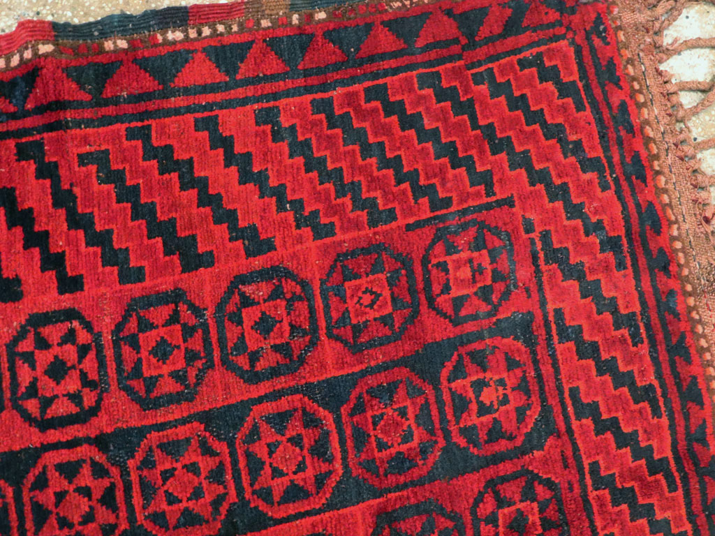 Antique East Turkestan Kirghiz Carpet, No.22958 - Gss