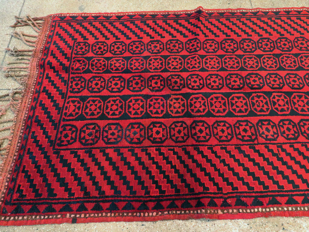 Antique East Turkestan Kirghiz Carpet, No.22958 - Gss