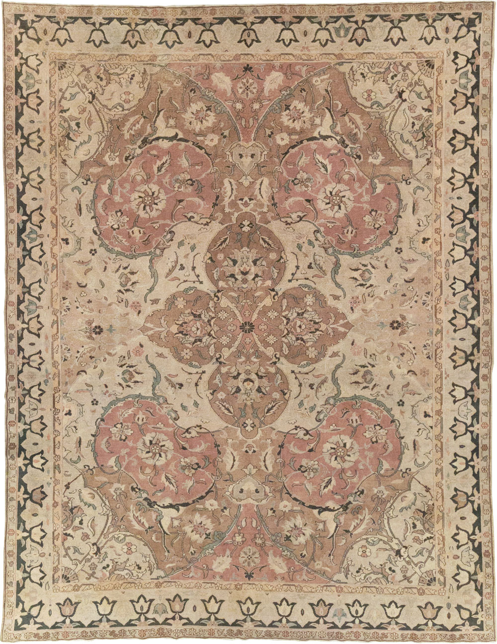 Vintage Indian Lahore Room Size Carpet, No.22965 - Gss