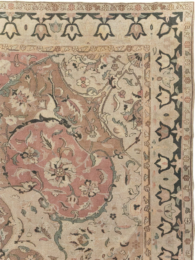 Vintage Indian Lahore Room Size Carpet, No.22965 - Gss