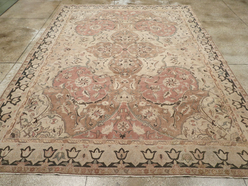Vintage Indian Lahore Room Size Carpet, No.22965 - Gss