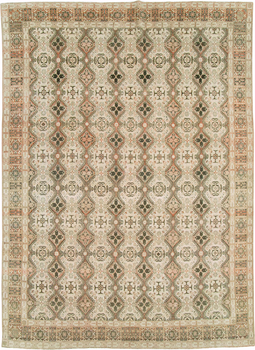 Vintage Persian Quom Room Size Carpet, No.22967 - Gss