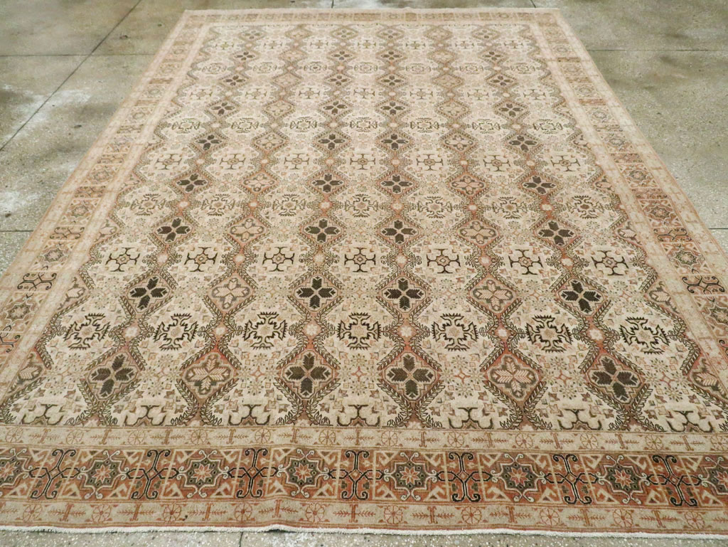 Vintage Persian Quom Room Size Carpet, No.22967 - Gss
