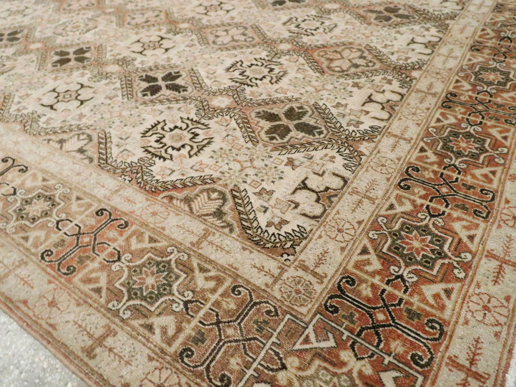 Vintage Persian Quom Room Size Carpet, No.22967 - Gss