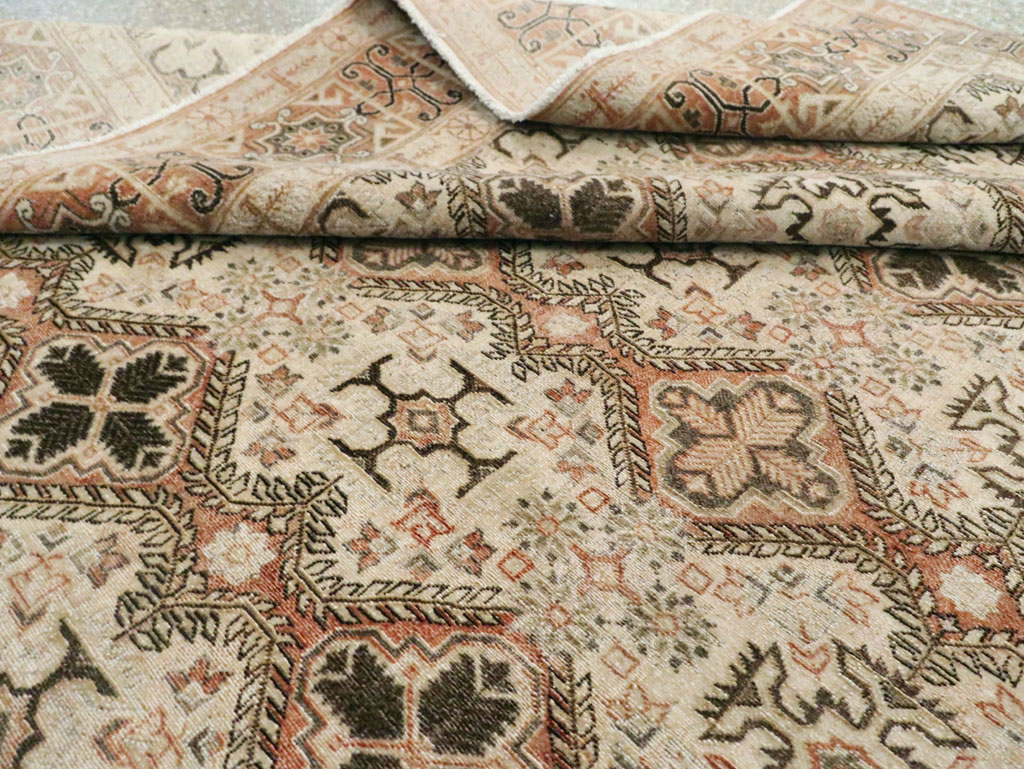 Vintage Persian Quom Room Size Carpet, No.22967 - Gss