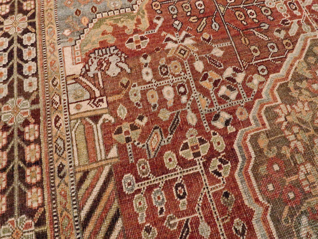 Vintage Persian Shiraz Rug, No.22980 - Gss