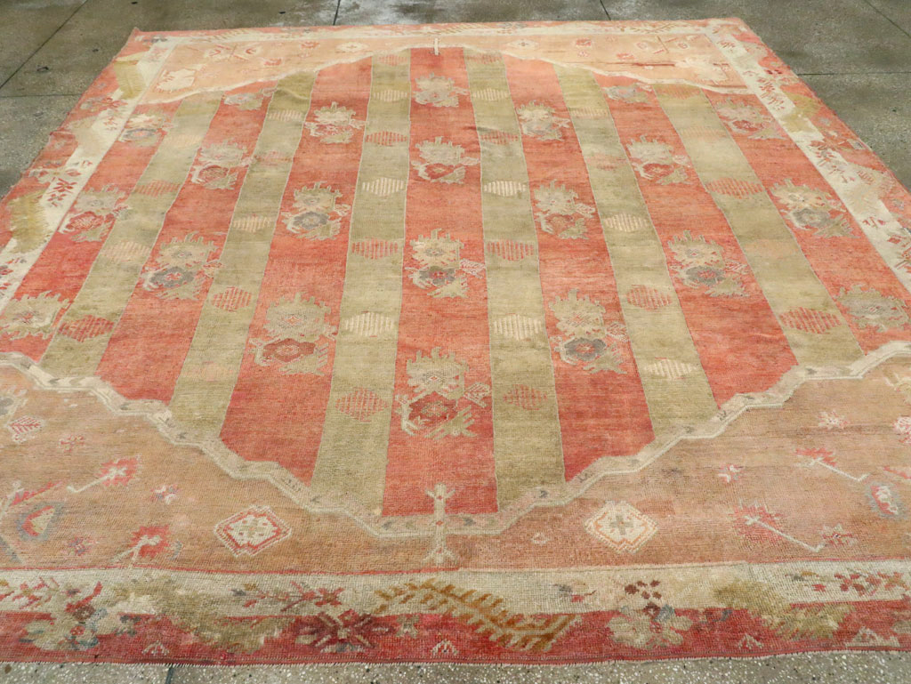 Vintage Turkish Oushak Large Room Size Carpet, No.23011 - Gss