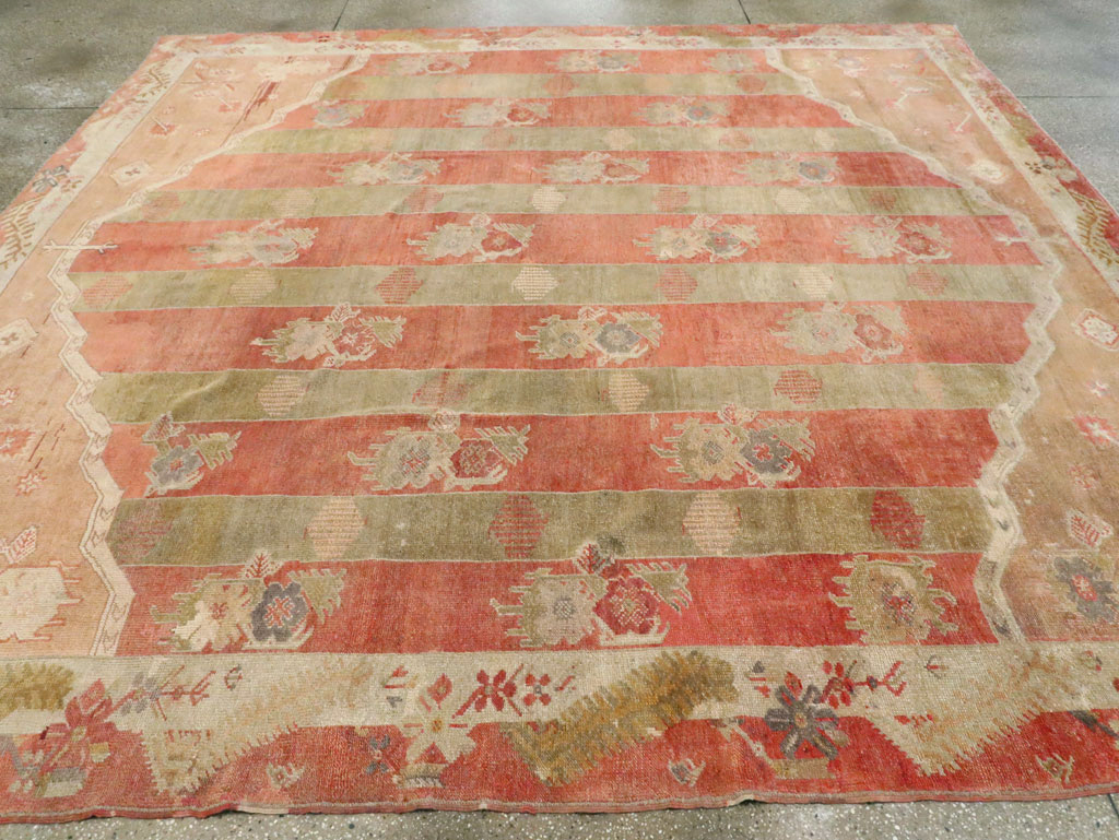 Vintage Turkish Oushak Large Room Size Carpet, No.23011 - Gss