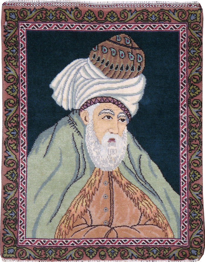 Vintage Tabriz Pictorial Rug, No.23012 - Gss