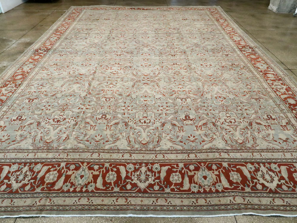 Antique Persian Tabriz Carpet, No.23014 - Gss